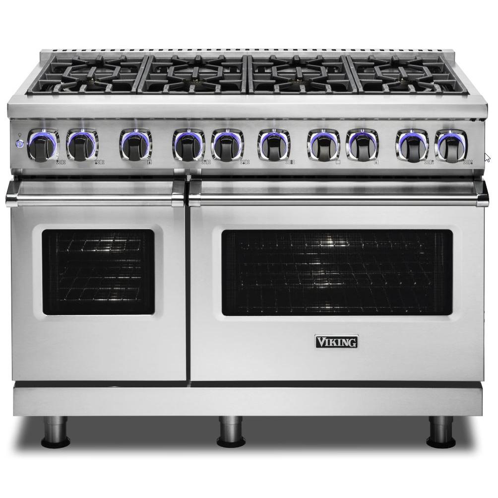 Viking 48-inch Freestanding Gas Range with Elevation™ Burners VGR7482-8BSS