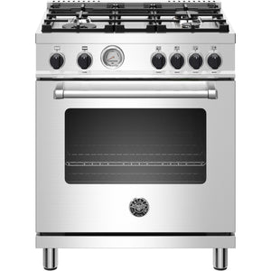 Bertazzoni 30-inch Freestanding Gas Range with Convection MAST304GASXV IMAGE 1