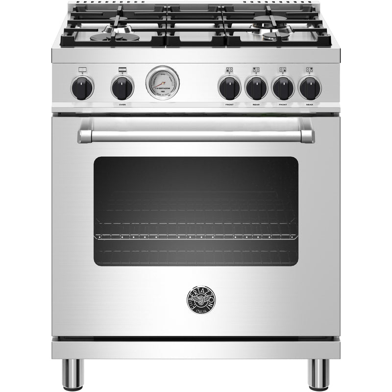 Bertazzoni 30-inch Freestanding Gas Range with Convection MAST304GASXV IMAGE 1