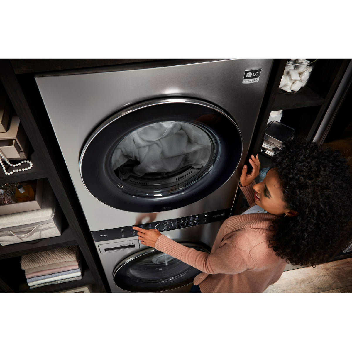 LG Stacked Washer/Dryer Electric Laundry Center WSEX200HNA– TA Appliances &  Barbecues