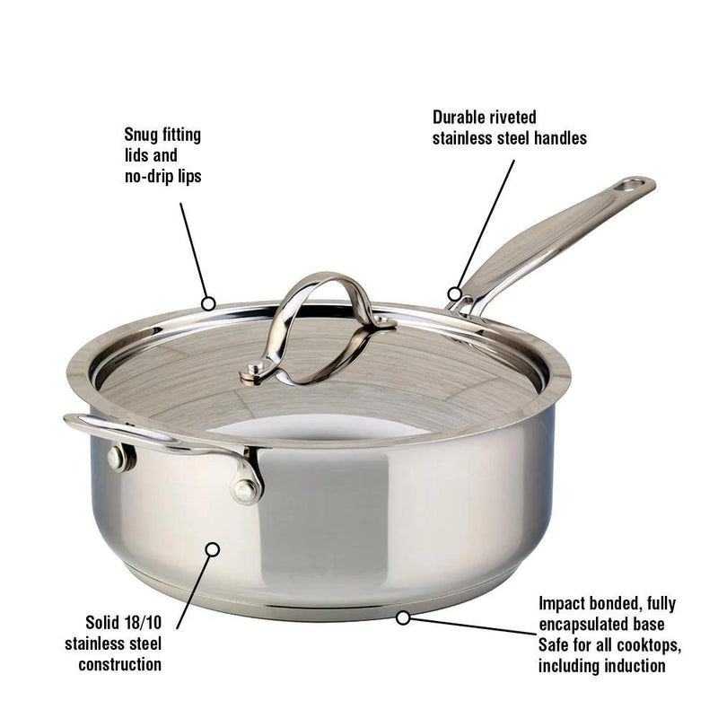 Meyer Confederation 4L Sauté Pan with Lid 2408-24-04 IMAGE 4