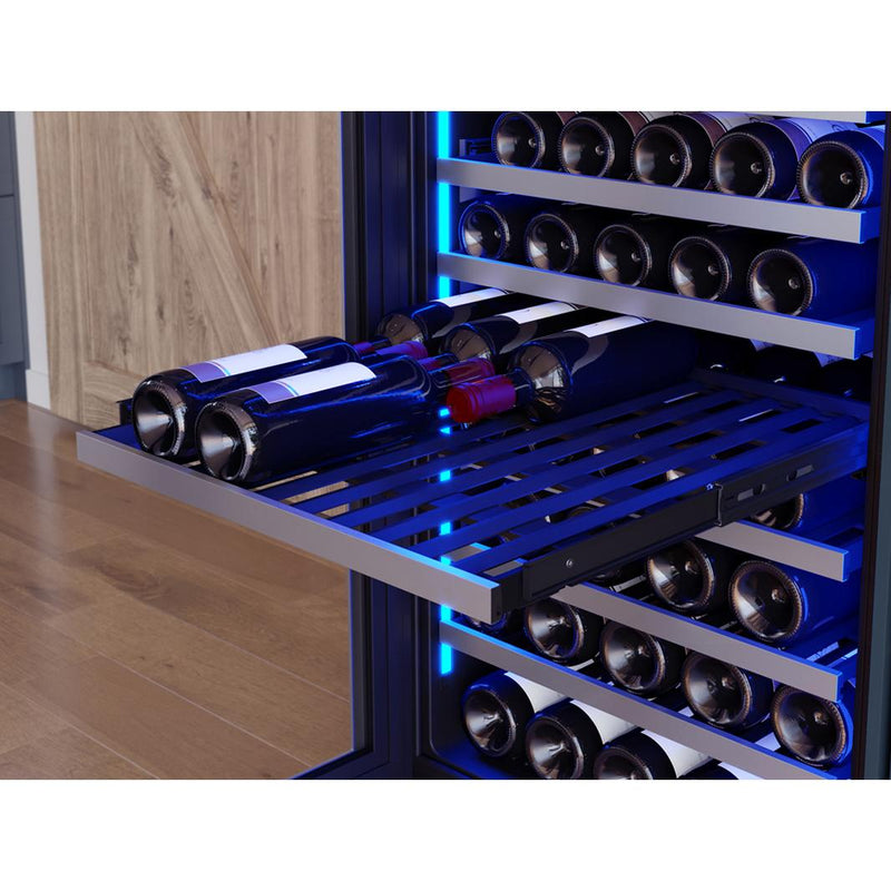 Zephyr 132-Bottle Full Size Dual Zone Wine Cooler PRW24F02CG IMAGE 4