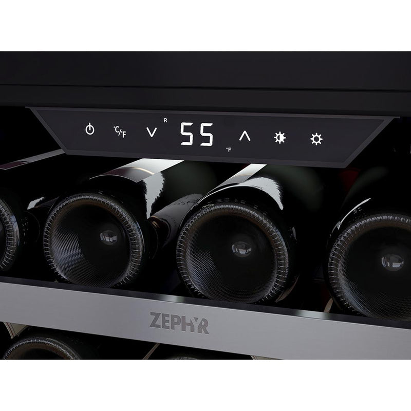 Zephyr 132-Bottle Full Size Dual Zone Wine Cooler PRW24F02CG IMAGE 6