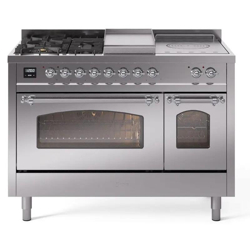 iLVE 48-inch Freestanding Dual Fuel Range UP48FSNMPSSC IMAGE 1