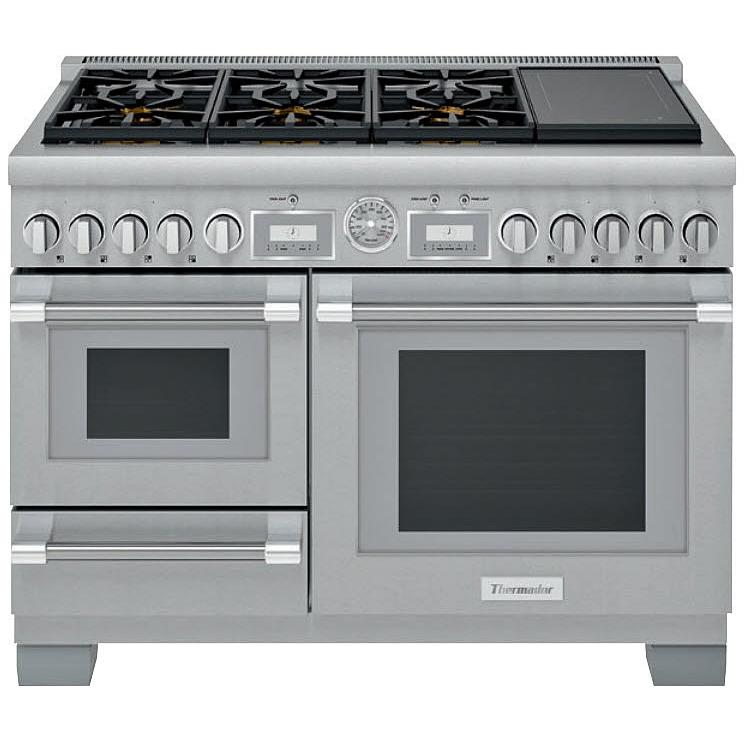 Thermador 48-inch Freestanding Dual-Fuel Range with ExtraLow® Burners PRD48WISGCBF IMAGE 1