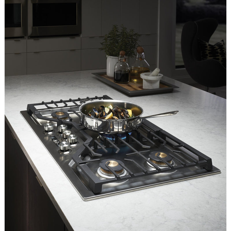 Monogram 36-inch Built-In Gas Cooktop ZGU36ESLSSBF IMAGE 18