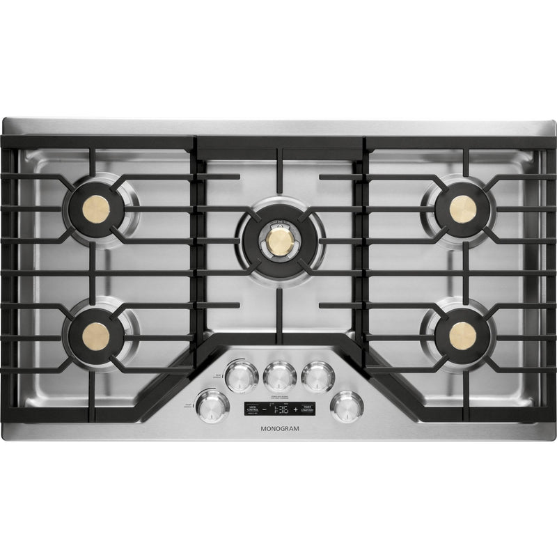 Monogram 36-inch Built-In Gas Cooktop ZGU36ESLSSBF IMAGE 1