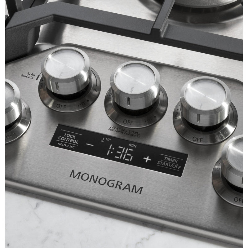 Monogram 36-inch Built-In Gas Cooktop ZGU36ESLSSBF IMAGE 8