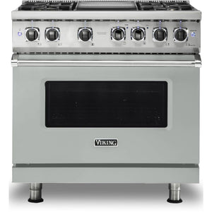 Viking 36-inch Freestanding Dual-Fuel Range with Vari-Speed Dual Flow™ Convection CVDR5364GAGBF IMAGE 1