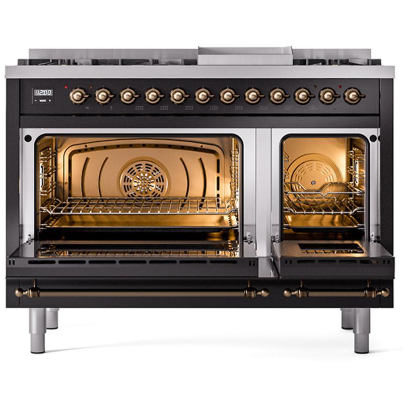 iLVE 48-inch Freestanding Dual Fuel Range UP48FNMPBKBLP IMAGE 3