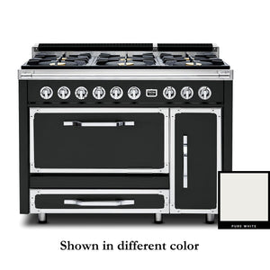 Viking 48-inch Freestanding Dual Fuel Range with True Convection Technology CTVDR481-6BPW IMAGE 1