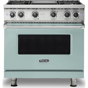 Viking 36-inch Freestanding Gas Range with GourmetGlo™ VGR536-4GSP IMAGE 1