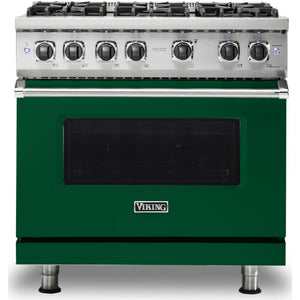 Viking 36-inch Freestanding Gas Range with GourmetGlo™ VGR536-6BIVLP IMAGE 1