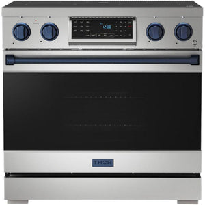 Thor Kitchen 36-inch Freestanding Electric Range with Tilt Panel RSE36-BLU IMAGE 1