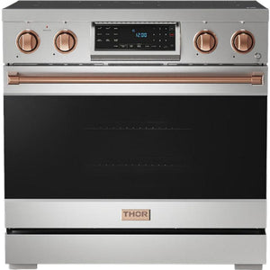 Thor Kitchen 36-inch Freestanding Electric Range with Tilt Panel RSE36-RSG IMAGE 1