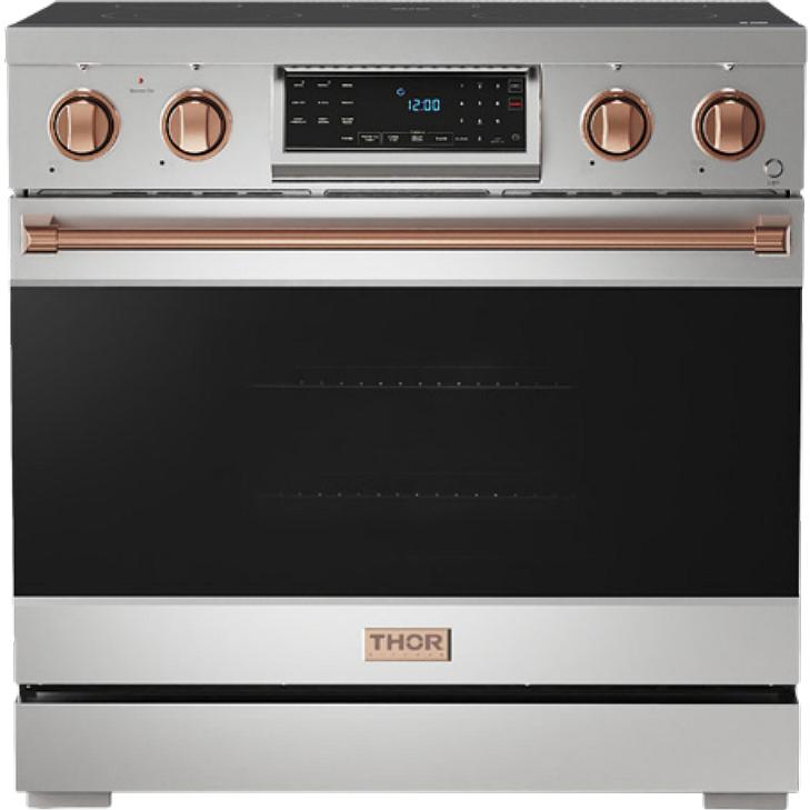 Thor Kitchen 36-inch Freestanding Electric Range with Tilt Panel RSE36-RSG IMAGE 1