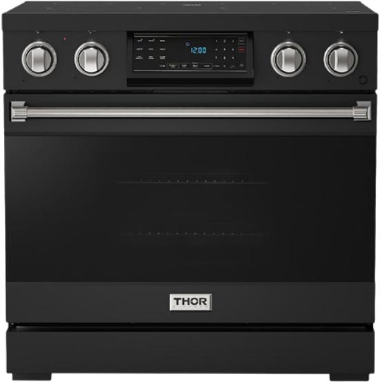 Thor Kitchen 36-inch Freestanding Electric Range with Tilt Panel RSE36B-SS IMAGE 1