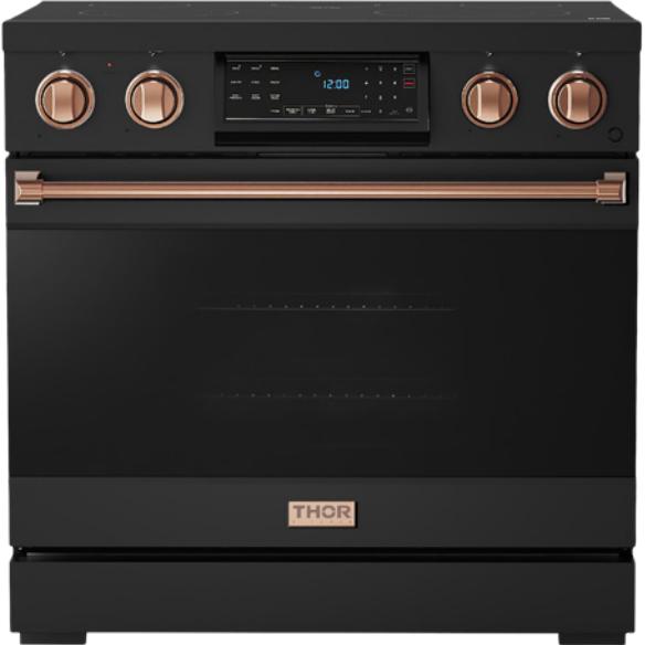 Thor Kitchen 36-inch Freestanding Electric Range with Tilt Panel RSE36-RSG IMAGE 1