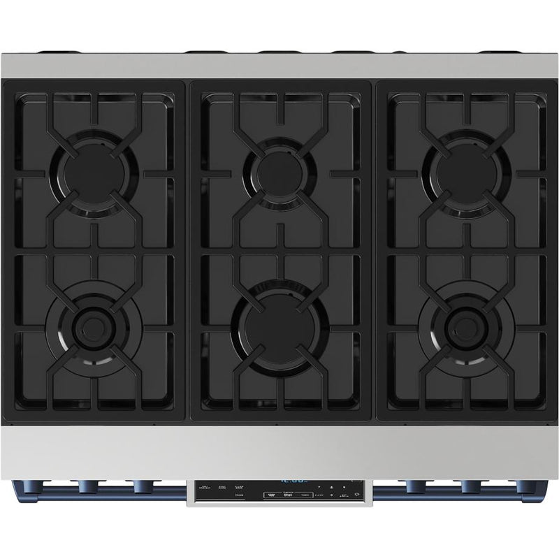 Thor Kitchen 36-inch Freestanding Gas Range with Tilt Panel RSG36-BLU IMAGE 6