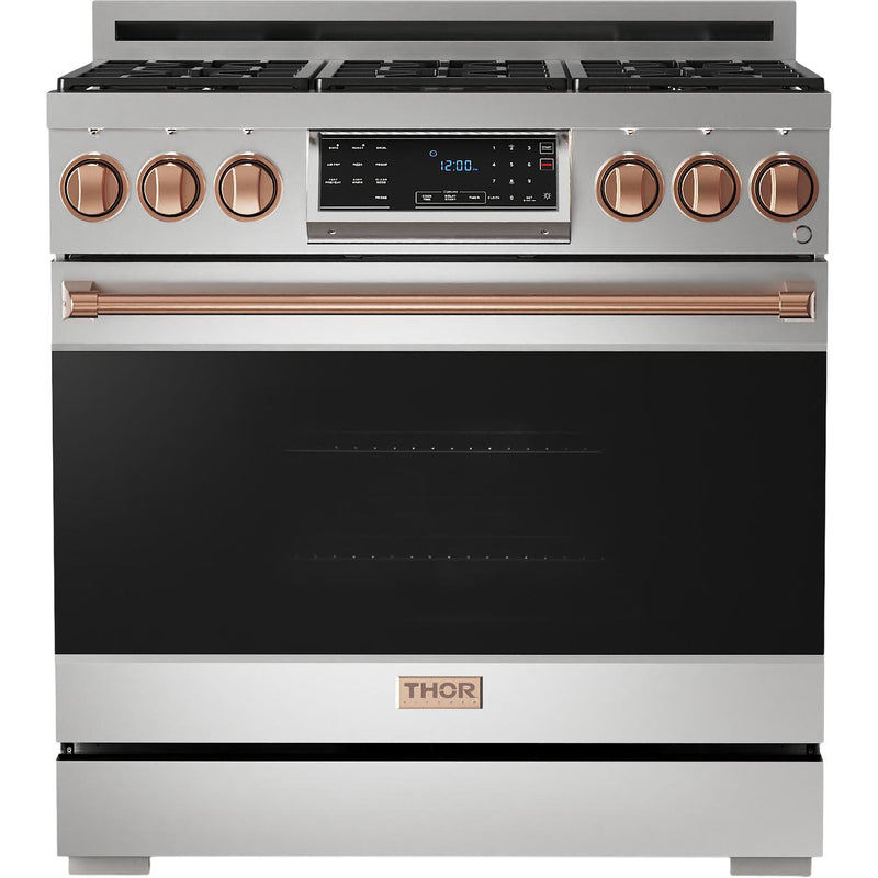 Thor Kitchen 36-inch Freestanding Gas Range with Tilt Panel RSG36-RSG IMAGE 1