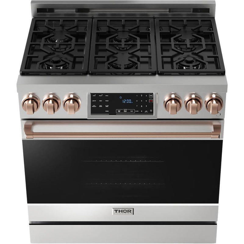 Thor Kitchen 36-inch Freestanding Gas Range with Tilt Panel RSG36-RSG IMAGE 2