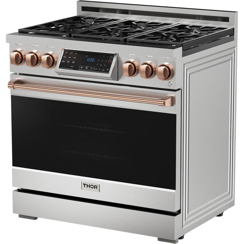 Thor Kitchen 36-inch Freestanding Gas Range with Tilt Panel RSG36-RSG IMAGE 5