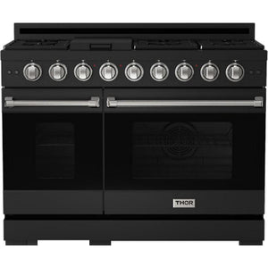 Thor Kitchen 48-inch Freestanding Gas Range with Convection Technology RSG48EBLP-SS IMAGE 1