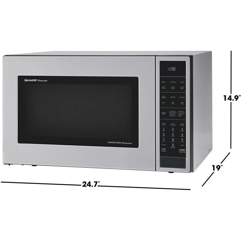 Sharp 24.7-inch, 1.5 cu. ft. Countertop Microwave Oven SMC1585KS IMAGE 6