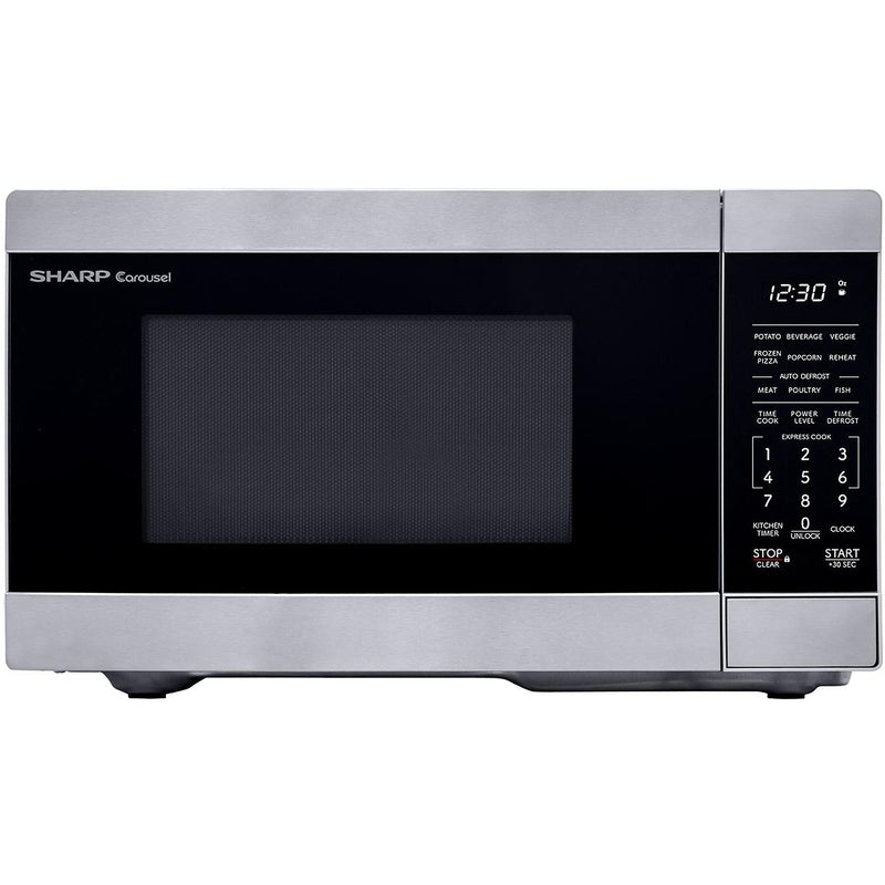 Sharp 18.6-inch, 0.9 cu. ft. Countertop Microwave Oven SMC0962KSC IMAGE 1