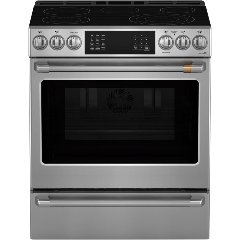 Café 30-inch Freestanding Electric Range with Wi-Fi CRS70XAWCS1 IMAGE 1