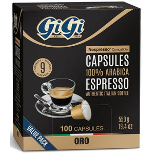 GiGi Nespresso Compatible Oro Blend Capsules Value Pack - 100% Arabica GBNOB IMAGE 1