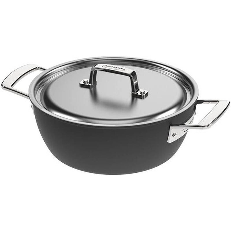 Demeyere Black 5, 3.25L Round Saucier and Sauteuse with Lid 1026913 IMAGE 1