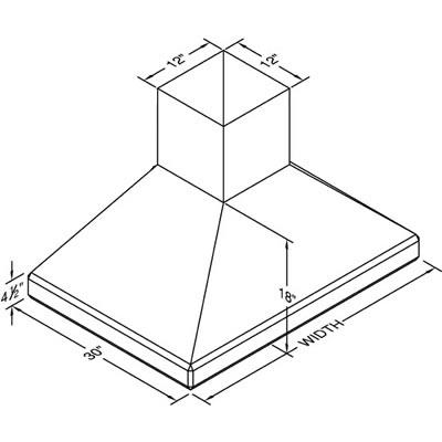 Vent-A-Hood Ventilation Range Hoods SEPIH18-242SS IMAGE 2