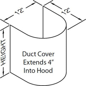 Vent-A-Hood Ventilation Accessories Duct Kits WGDC-12/42SS IMAGE 1