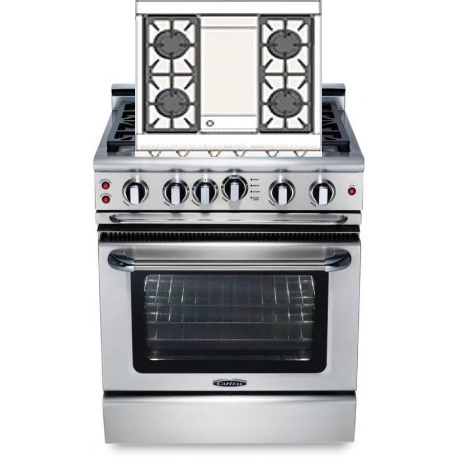 GSCR304GN Capital 30-inch Freestanding Gas Range GSCR304G-N | TA ...