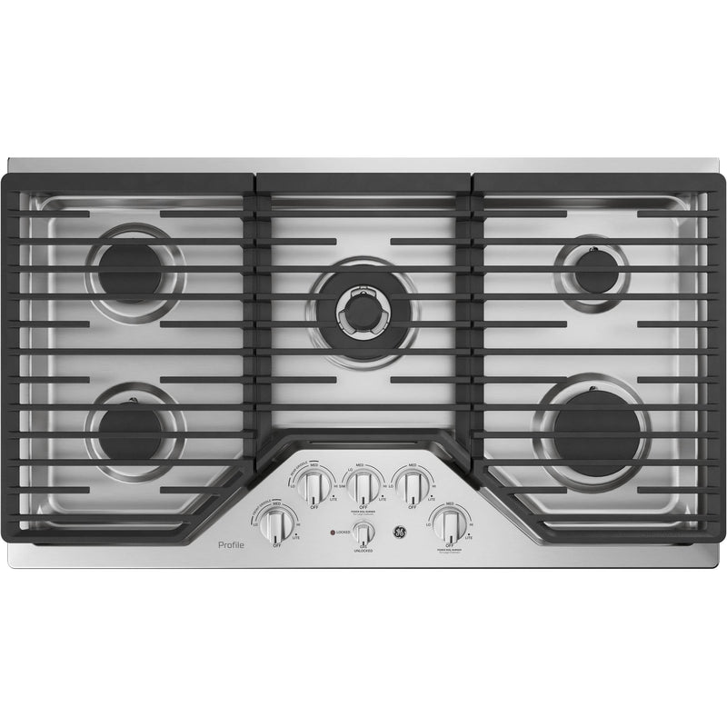 Ge profile 36 store gas cooktop pgp9036slss