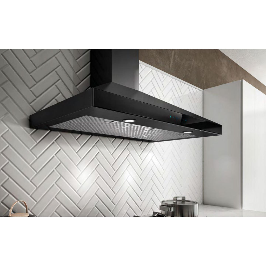 Wall Mount Range Hood Varna Black Stainless