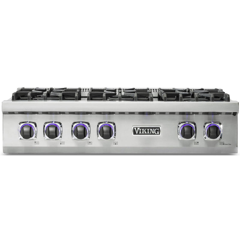 Viking 36-inch Built-in Gas Rangetop with Elevation™ Burners VRT736-6BSS IMAGE 1