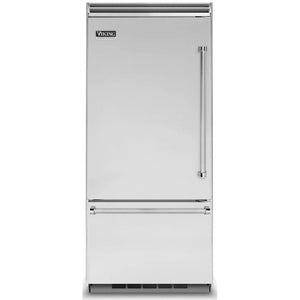 Viking 36-inch, 20.4 cu.ft. Built-in Bottom Freezer Refrigerator with  Plasmacluster™ Ion Air Purifier VCBB5363ELSS IMAGE 1