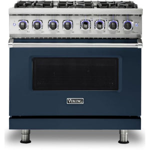 Viking 36-inch Freestanding Gas Range with Elevation™ Burners VGR7362-6BSB IMAGE 1