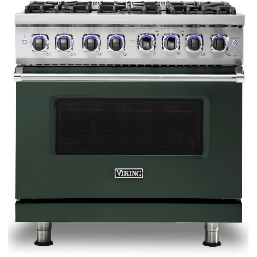 Viking 36-inch Freestanding Dual-Fuel Range with Elevation Burners™ CVDR7362-6BBF IMAGE 1