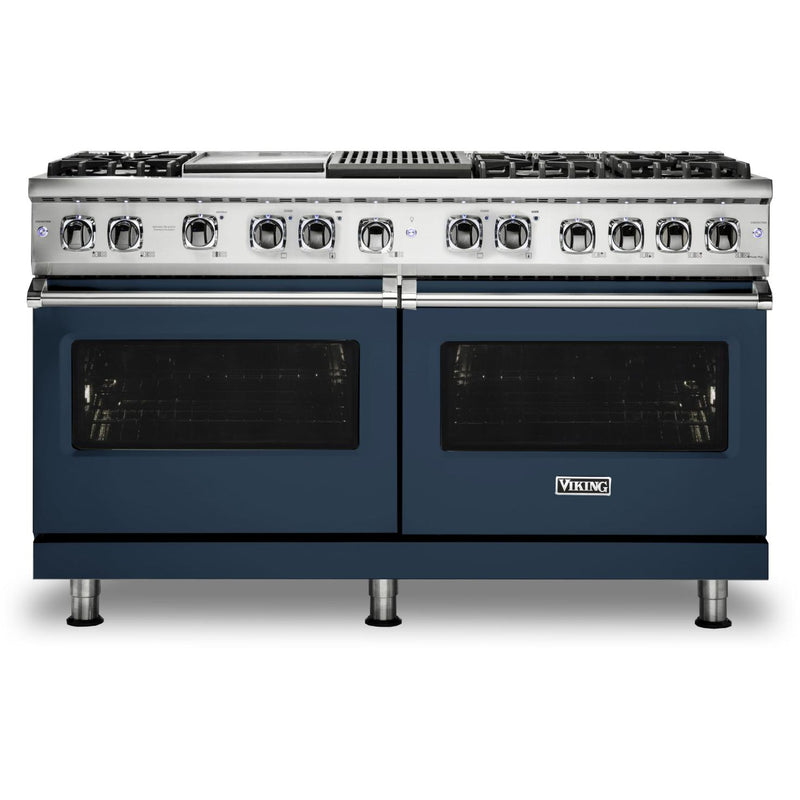 Viking 60-inch Freestanding Dual-Fuel Range with TruConvec™ Convection Cooking CVDR560-6GQSB IMAGE 1