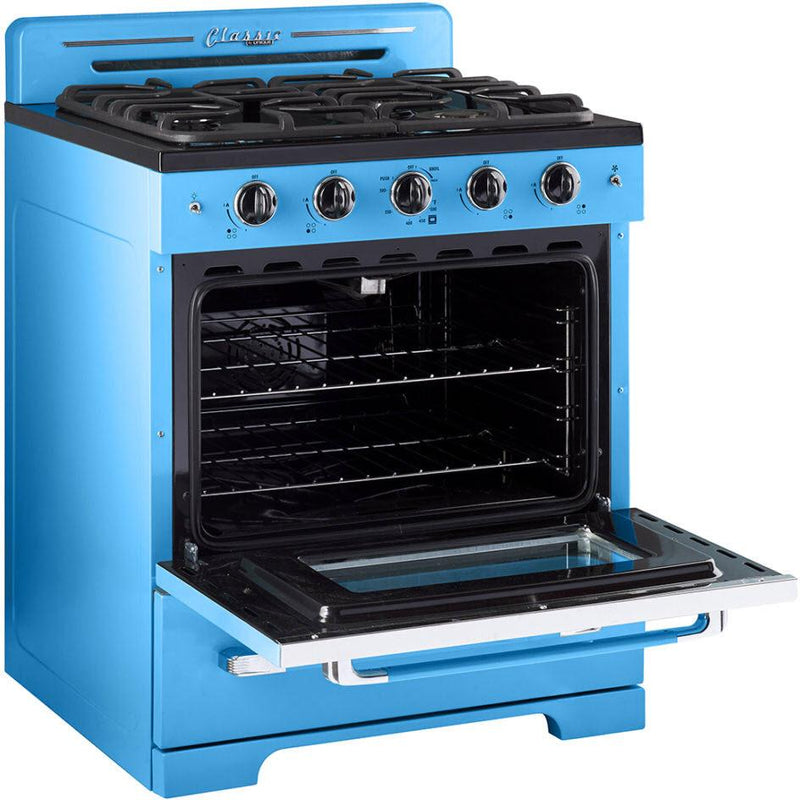 Unique Appliances Classic Retro 30-inch 3.9 cu. ft. Retro Gas Range with  Convection Oven i