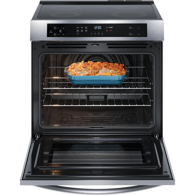 Frigidaire fgih3047vf gallery series 30 inch deals stainless steel induction electric convection freestanding range